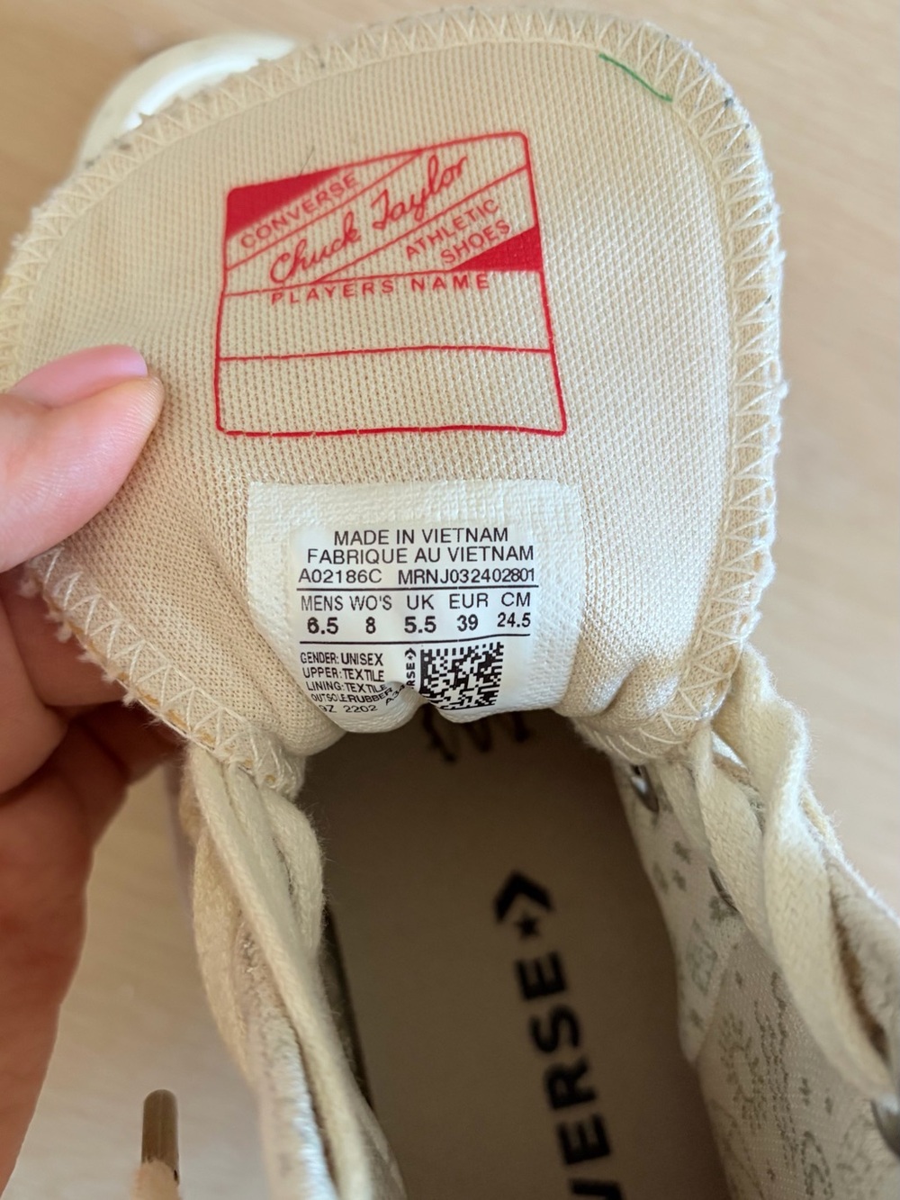 Converse Beige High-Top Platform Run Star Hike Sneakers - Picture 6 of 6